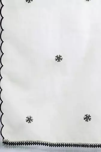 Ethnic Motifs Embroidered Zari Kurta With Trousers & Dupatta