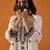 White Floral Embroidered Straight Kurta with Trousers & Dupatta