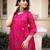 Printed Georgette Fabric Straight Kurta Pant and Dupatta Set