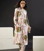 Women Floral Printed Regular Pure Cotton Kurta with Trousers