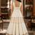 off white cotton embroidered mirror work ghagra choli