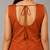 orange cotton embroidered mirror work ghagra choli