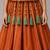 orange cotton embroidered mirror work ghagra choli