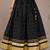 black cotton embroidered mirror work ghagra choli
