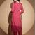 Women Regular Thread Work Kurta with Trousers