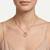 925 Sterling Silver Rose Gold  Triple Heart Pendant Necklace Set for Women