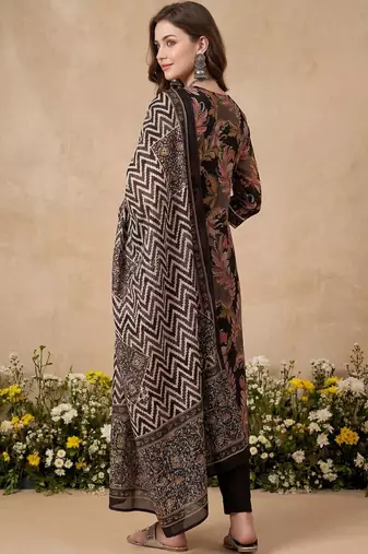 Women Paisley Printed Regular Pure Cotton Kurta with Trousers & With Dupatta