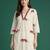 Women Animal Printed Regular Thread Work Pure Cotton Kurta with Trousers