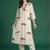 Women Animal Printed Regular Thread Work Pure Cotton Kurta with Trousers