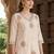 Women Ethnic Motifs Embroidered Regular Thread Work Liva Kurta with Trousers