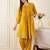 Embroidered Round Neck Thread Work Pure Cotton Kurta With Trousers
