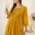 Embroidered Round Neck Thread Work Pure Cotton Kurta With Trousers