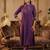 Yoke Design Gotta Patti Mandarin Collar Straight Kurta with Trousers