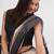 Off white pure linen woven design saree with blouse
