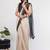 Off white pure linen woven design saree with blouse