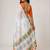 Off white organza printed saree with blouse