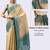 Multicolor polyester dyed saree with blouse
