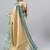 Multicolor polyester dyed saree with blouse