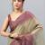 Multicolor polyester dyed saree with blouse