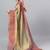 Multicolor polyester dyed saree with blouse