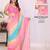 Multicolor linen printed saree with blouse