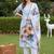 Women Floral Printed Regular Chanderi Silk Kurta with Trousers & With Dupatta