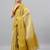 Mustard polyester dyed saree with blouse