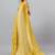 Mustard polyester dyed saree with blouse