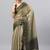 Multicolor polyester dyed saree with blouse