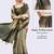 Multicolor polyester dyed saree with blouse