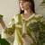 Women Floral Printed Regular Thread Work Pure Cotton Kurta with Palazzos