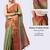 Multicolor polyester dyed saree with blouse