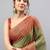 Multicolor polyester dyed saree with blouse