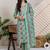Women Floral Printed Regular Thread Work Kurta with Trousers & With Dupatta