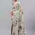 Off white pure georgette printed saree with blouse