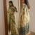 Green blended cotton printed saree with blouse