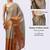 Grey polyester solid saree with blouse
