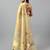 Gold tissue printed saree with blouse
