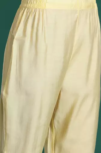 Floral Embroidered Sequinned Kurta With Trousers & Dupatta