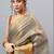 Grey tissue woven design saree with blouse