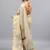 Off white tissue printed saree with blouse