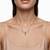 925 Sterling Silver Rose Gold  Angel Wings Pendant Necklace Set  for Women
