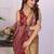 Gold linen printed saree with blouse