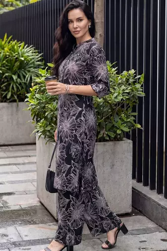 Women Floral Printed Regular Kurta with Palazzos