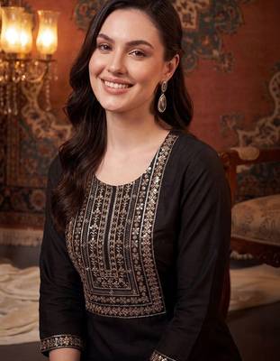Women Ethnic Motifs Embroidered Regular Kurta with Palazzos & With Dupatta 2