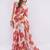 Off white linen printed saree with blouse