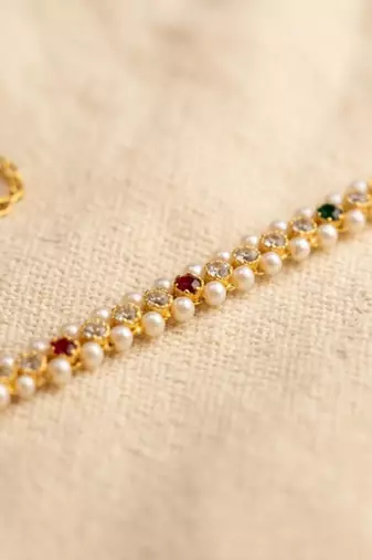  kamarpatta (waist belt)   kundan & agate stone   gold plated