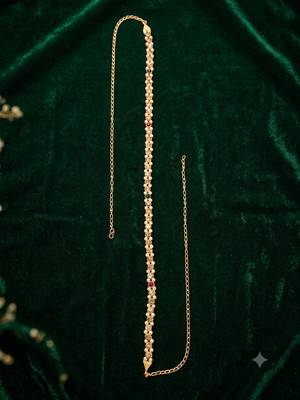  kamarpatta (waist belt)   kundan & agate stone   gold plated 2