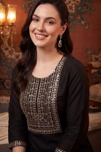 Women Ethnic Motifs Embroidered Regular Kurta with Palazzos & With Dupatta