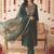 Women Ethnic Motifs Embroidered Regular Thread Work Liva Kurta with Trousers & With Dupatta